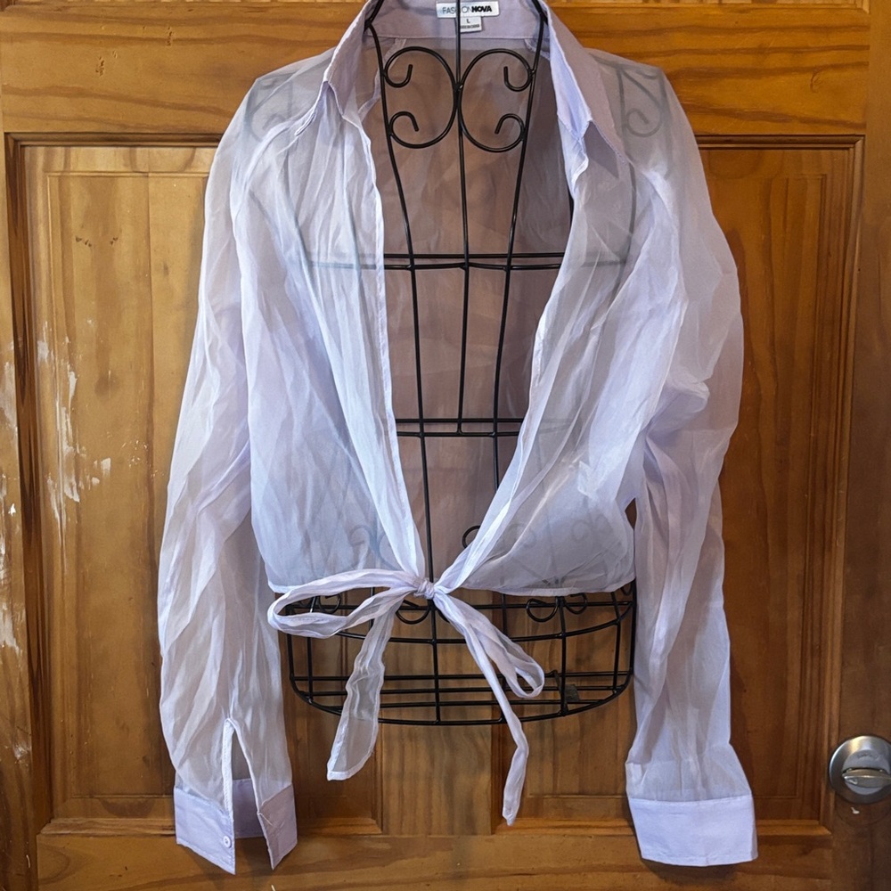 Fashion Nova Lavender Blouse